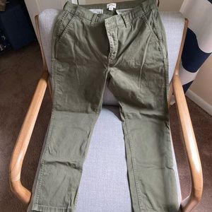 J. Crew Vintage Slim Straight Chino size 29 Green